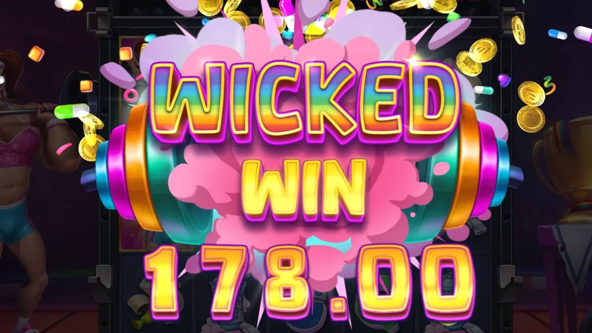 Tampilan visual game slot Transformers dengan tema dystopian arena yang penuh warna neon.